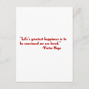 Life's greatest happiness postcard