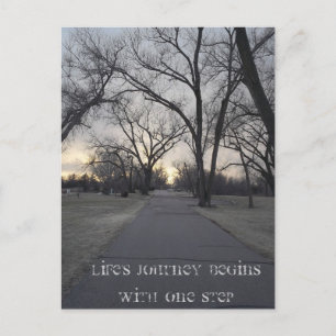 Life's journey postcard