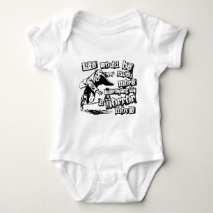 Life's more Interesting as a Horror Movie Baby Bodysuit
