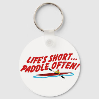 Lifes Paddle OftenShort Key Ring
