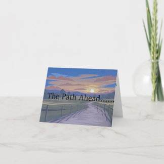 Life's Path Folded Greeting Card