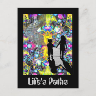Life's Paths Postcard