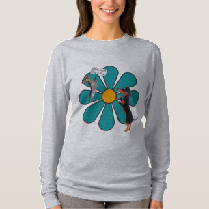 Life's Ruff, Hug a Pup Cute Flower Dachshund T-Shirt