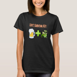 Life's Survival Kit Beer Plus Dragons T-Shirt