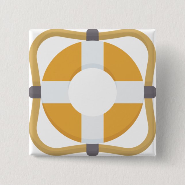 Lifesaver 15 Cm Square Badge (Front)
