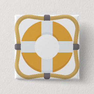 Lifesaver 15 Cm Square Badge