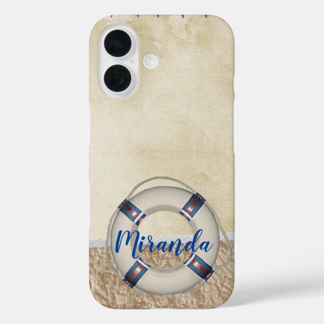 Lifesaver on the sand Case-Mate iPhone case (Back)
