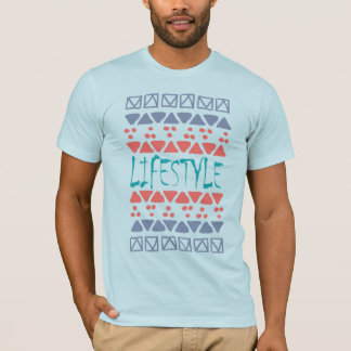 LIFESTYLE – Bold Geometric Pattern T-Shirt Design
