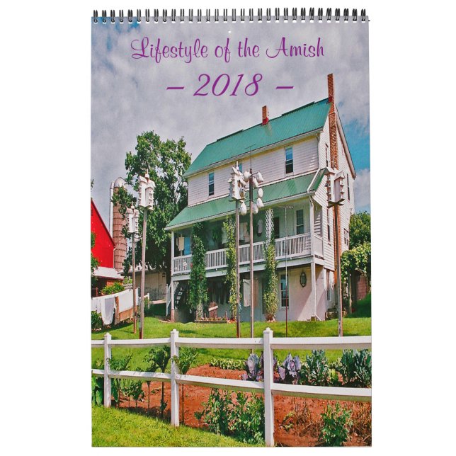 Lifestyle of the Amish Calendar (Cover)