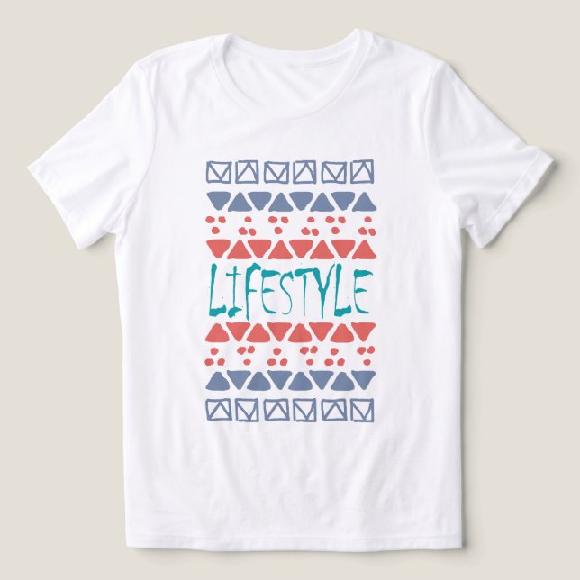 Lifestyle Statement – Modern Tribal-Inspired  Tri-Blend Shirt (Design Front)