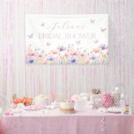 Lifetime of Butterflies Wildflower Bridal Shower Banner<br><div class="desc">Here's to a lifetime of butterflies! | Wildflower butterfly Bridal Shower Banner. Lots of matching items available in this design.</div>