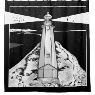 Lifhthouse Nelson New Zealand Shower Curtain