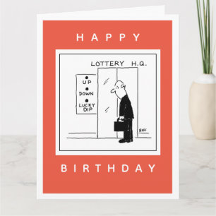 Lift Buttons at Lottery H.Q. Folded Greeting Card