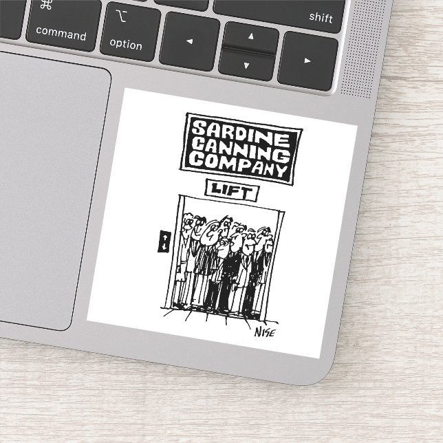 Lift Elevator at a Sardine Canning Factory. Funny (Detail)