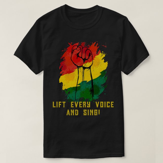 Lift Every Voice and Sing Movement  T-Shirt (Design Front)