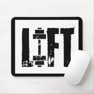 LIFT GYM Weightlifting BODYBUILDING Mouse Pad