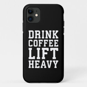 Lift Heavy, Drink Coffee - Funny Gym Motivational Case-Mate iPhone Case