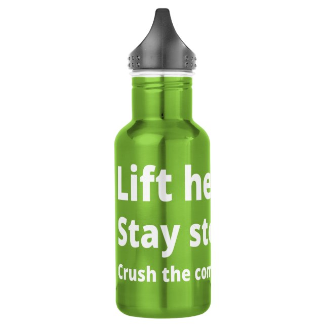 Lift Heavy Funny Gym Fit Fitness Humour & Joke 532 Ml Water Bottle (Left)