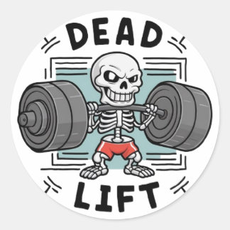 Lift Heavy, Reach Beyond Limits Classic Round Sticker