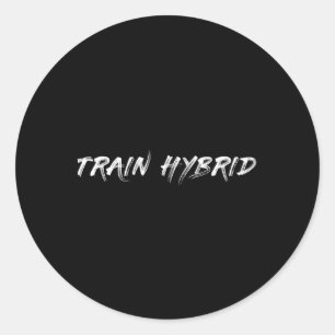 Lift Heavy Run Far Hybrid Sport Fitness Running Bo Classic Round Sticker
