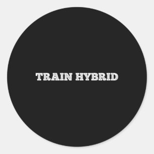 Lift Heavy Run Far Hybrid Sport Fitness Running Bo Classic Round Sticker