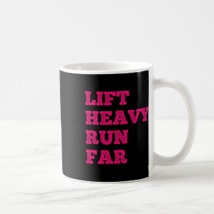 Lift Heavy Run Far Hybrid Sport Fitness Running Bo Coffee Mug