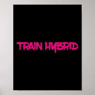 Lift Heavy Run Far Hybrid Sport Fitness Running Bo Poster