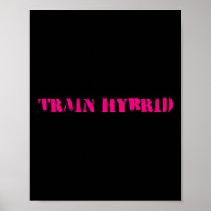 Lift Heavy Run Far Hybrid Sport Fitness Running Bo Poster