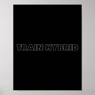 Lift Heavy Run Far Hybrid Sport Fitness Running Bo Poster