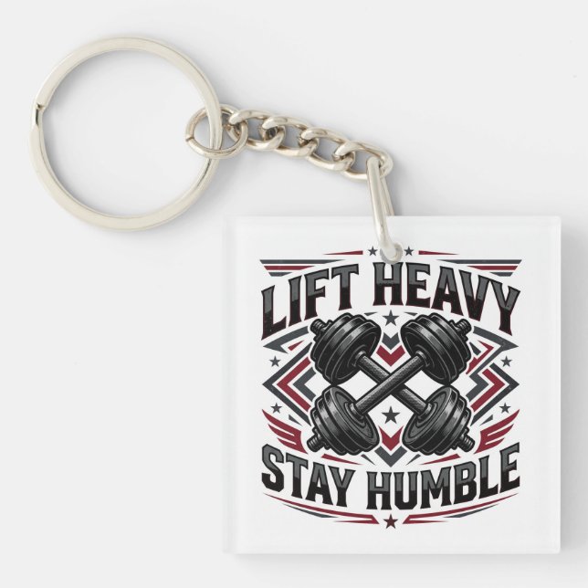 Lift Heavy Tee Key Ring (Front)