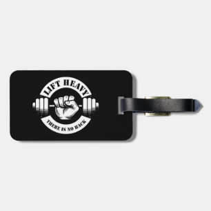 Lift Heavy There Is No Hack Luggage Tag