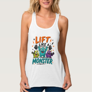 Lift Like a Monster Funny Halloween Weightlifting Singlet