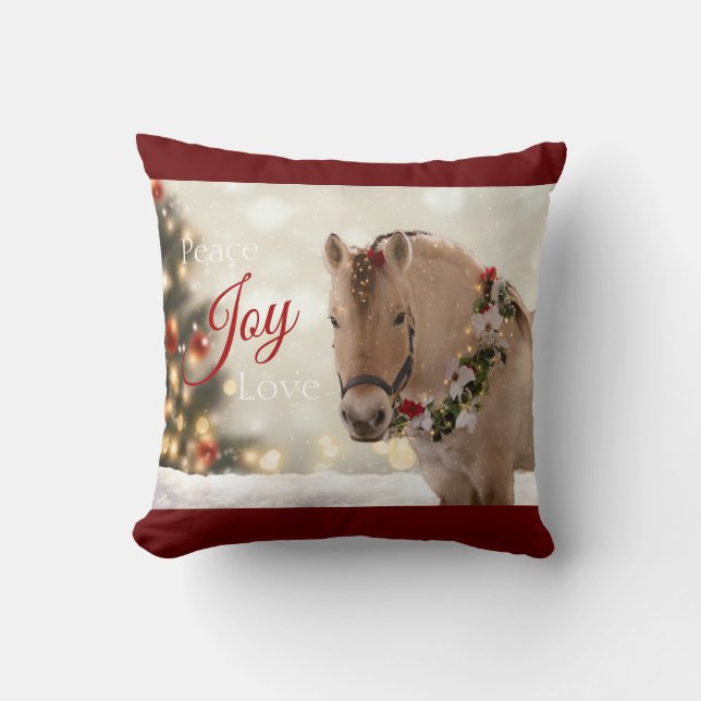 Lift Me Up! 2020 Holiday Throw Pillow - Delfinia (Front)