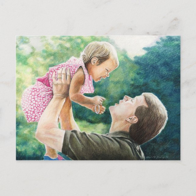 "Lift Me Up" Original Art Postcard (Front)