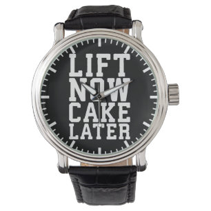Lift Now, Cake Later - Carbs- Funny Workout Watch