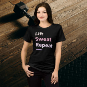 Lift. Sweat. Repeat. Tri-Blend Shirt