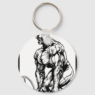 LIFT TIL' YOU PUKE BODYBUILDING LOGO KEY RING