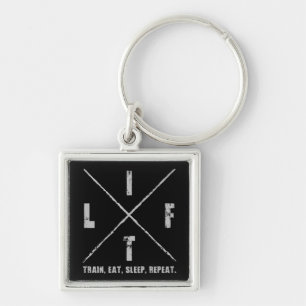 LIFT - Train, Eat, Sleep, Repeat Key Ring