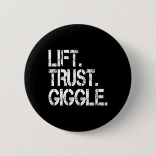 Lift Trust Giggle Funny Acro Yoga Partner Acrotics 6 Cm Round Badge