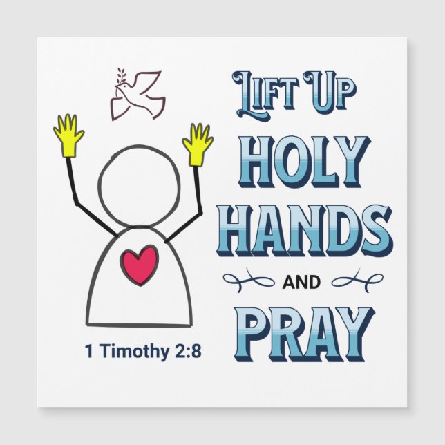 LIFT  UP HOLY HANDS CARD WITH ENVELOPE (Front)