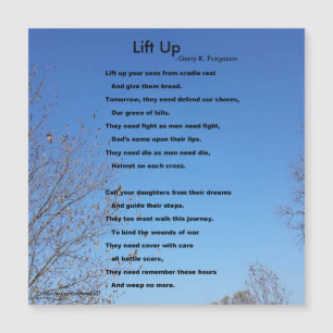 LIFT UP MAGNETIC CARD