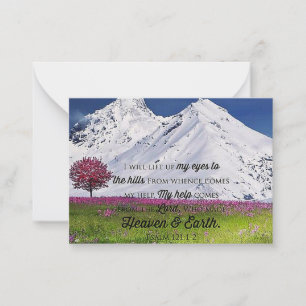 Lift up my eyes card