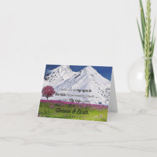 Lift up my eyes note card