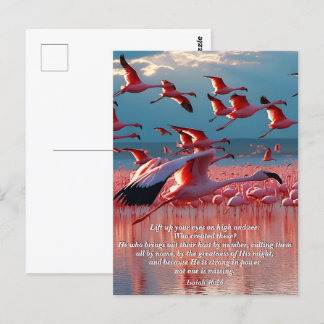 Lift Up Your Eyes on High, God & Creation Verse Postcard