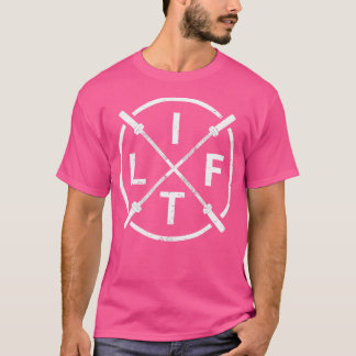 Lift Weightlifting Fitness Shirt Barbells Crossed