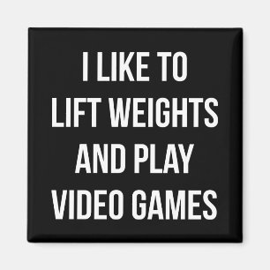 Lift Weights and Play Video Games - Gaming Workout Magnet