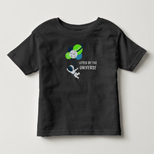 Lifted by the Universe Astronaut Boy Balloon Toddler T-Shirt