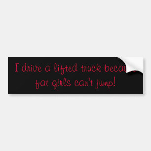 Lifted Trucks Bumper Sticker