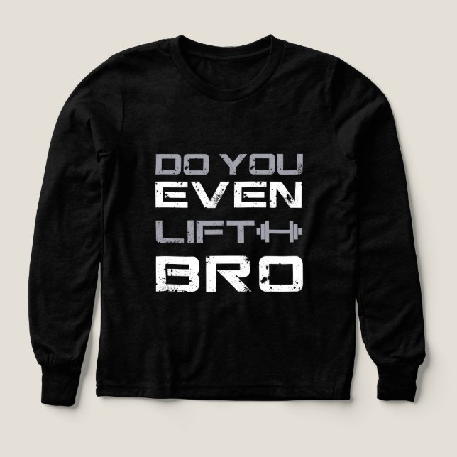 lifting bro Bro Funny Gym Typography (Design Front)