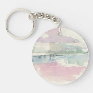 Lifting Fog In Soft Pastels Key Ring